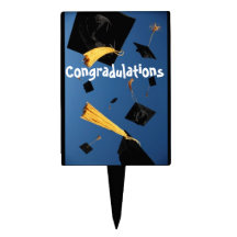 GRADUATION CONGRADULATIONS topper Cake Picks