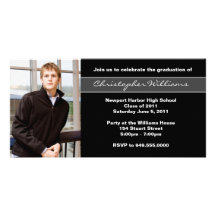 Graduation Invitation Class of 2011 Personalised Photo Card