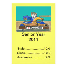Graduation Invitation - Gymnastics