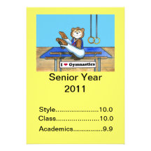Graduation Invitation - Gymnastics