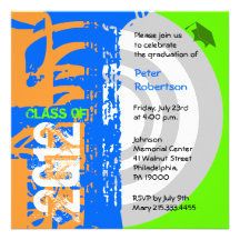 Graduation Invitation MX230 Colours Funky