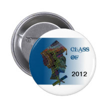 Graduation Lady Pinback Buttons
