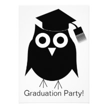 Graduation Party Invitation Owl