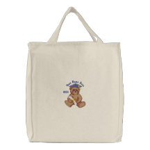 Graduation Teddy Bear Embroidered Bag