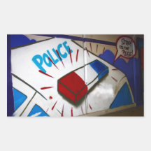 Graffiti in a subway Police Stickers