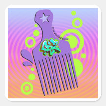 Graffiti Pick Square Stickers