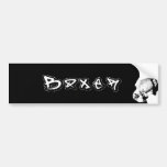 Graffitti boxer bumper sticker