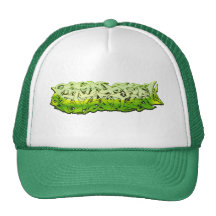 Graffitti Green Customisable Design Hats
