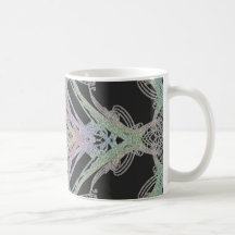 Grainy Elegant Design Inverted Coffee Mugs
