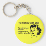 Grammar Lady Apostrophes Keychain