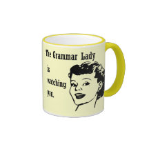 Grammar Lady Watching Mugs