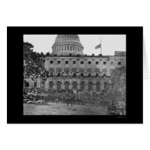 Grand Army Review by the US Capitol 1865 Greeting Card