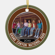 Grand Canyon PHOTO FRAME Souvenir Christmas Tree Ornaments