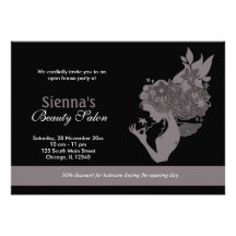 Grand Opening Beauty Salon (Lavender Blush) Personalized Invite