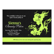 Grand Opening Salon (Dark Olive Green) Announcements