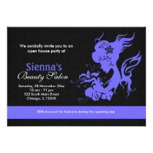 Grand Opening Salon (Light Slate Blue) Custom Announcement