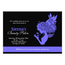 Grand Opening Salon (Light Slate Blue) Invitation