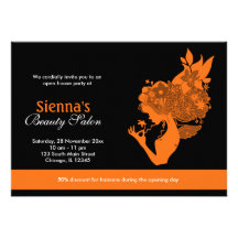 Grand Opening Salon (Orange) Announcement