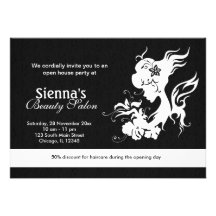 Grand Opening Salon (White) Announcement