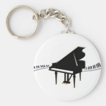 Grand piano and Keyboard Key Chain