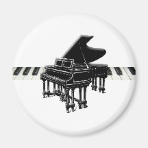 Grand Piano and Keyboard Magnet
