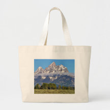 Grand Tetons Peaks In The Morning Tote Bag