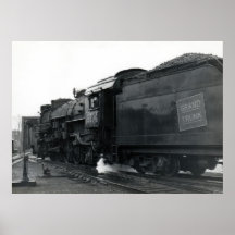 Grand Trunk 3704 at Lewiston, Maine 1956 Print