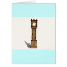 Grandfather Clock Card