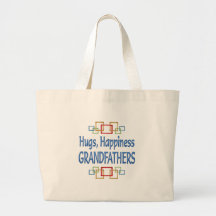 Grandfather Hugs Tote Bags