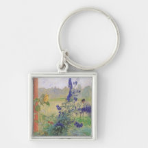 Grandfather with Flowers 1909 Key Chains