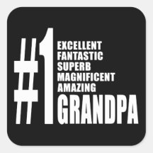 Grandfathers Birthdays : Number One Grandpa Stickers