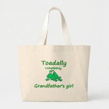grandfather's girl tote bag