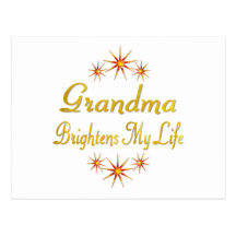 Grandma Brightens My Life Postcards
