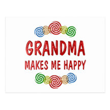 Grandma Happiness Post Card