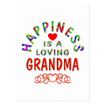 Grandma Happiness Post Cards