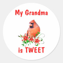 Grandma is Sweet Round Stickers