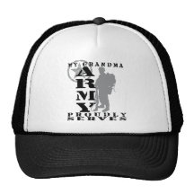Grandma Proudly Serves - ARMY Mesh Hats