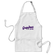 Grandma to be finally aprons