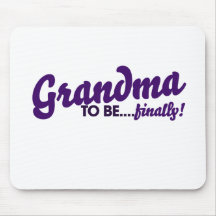 Grandma to be finally mouse pad