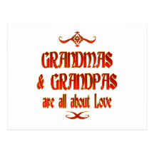 Grandmas and Grandpas are Love Post Card