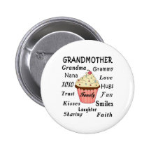 Grandma's Cupcakes For Grandmothers Pinback Button