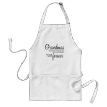 Grandmas Forever black Aprons