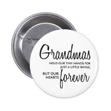 Grandmas Forever black Pin
