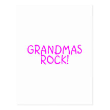 Grandmas Rock Pink Post Card