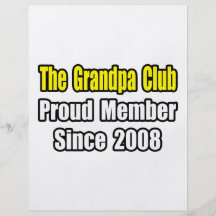 Grandpa Club...Since 2008 Personalised Flyer