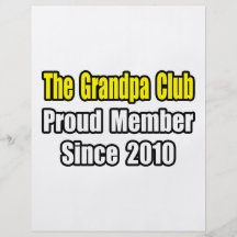 Grandpa Club...Since 2010 Full Colour Flyer