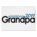 grandpa established 2011 greeting card
