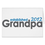 Grandpa established 2012 cards