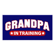 Grandpa In Training Customized Photo Card