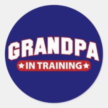 Grandpa In Training Sticker